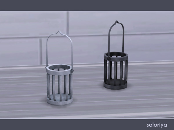 Sims 4 — Mona Lantern by soloriya — Simple lantern. 2 color variations. Part of Mona set. Category: Decorative - Clutter.