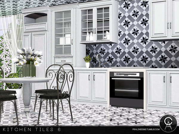 Sims 3 — Kitchen Tiles 6 by Pralinesims — By Pralinesims