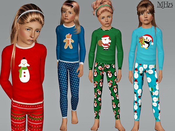 Sims 3 — S3 Xmas Pyjamas  [Child] by Margeh-75 — -Snuggly winter pyjamas for your child. 6 different christmas motifs.