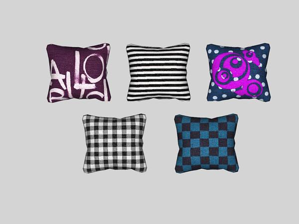Sims 4 — Bedroom Yodern - Throw Pillow by ung999 — Bedroom Yodern - Throw Pillow Color Options : 5 Located at : decor /