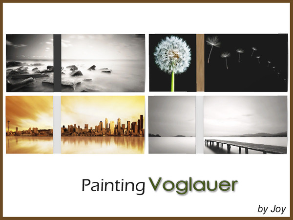 Sims 4 — Painting Voglaeur by Joy6 — Panoramic images Color options : 4