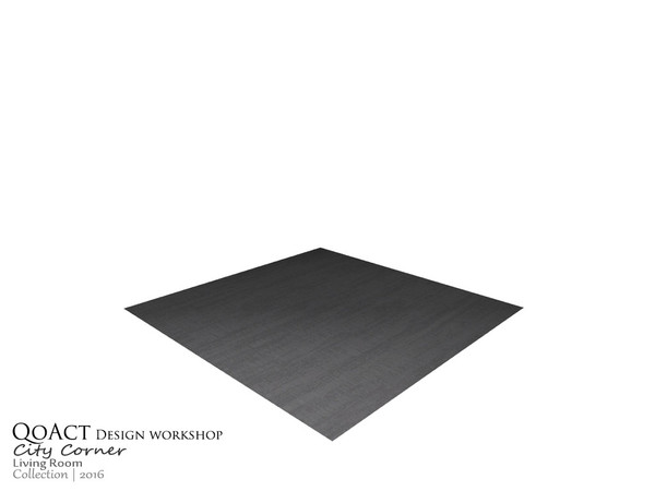 Sims 4 — City Rug    by QoAct — Part of the City Corner Living Room QoAct Design Workshop | 2016 Living Room Collection