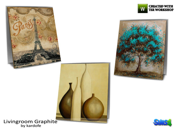 Sims 4 — kardofe_Livingroom Graphite_Picture 1 by kardofe — Picture supported on the wall, can be placed on a piece of