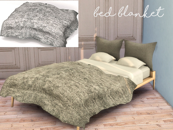 Sims 4 — Nikadema My First Apartment Blanket by nikadema — A whool blanket available in three colors