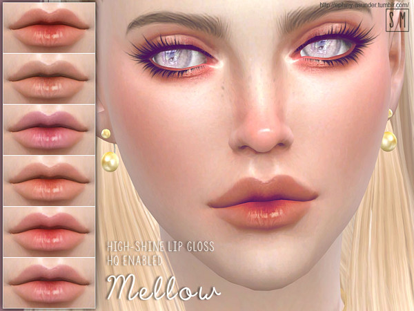 Sims 4 — [ Mellow ] - Lip Gloss by Screaming_Mustard — A cute and natural ullzang themed lipgloss. For males and females,