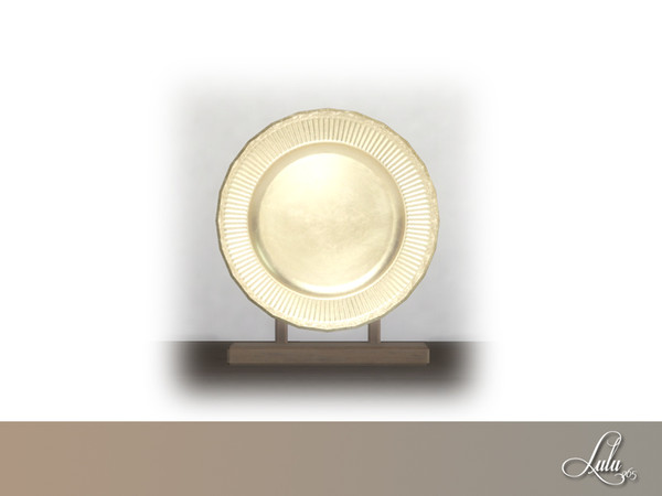 Sims 4 — Landon Bedroom Plate Decor  by Lulu265 — Part of the Landon Bedroom Set 3 Colour options included 