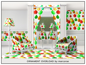 Sims 3 — Ornament Overload_marcorse by marcorse — Themed pattern - an overload of coloured glass Christmas tree