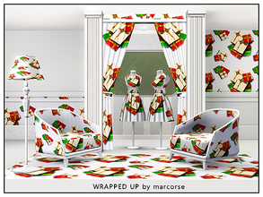 Sims 3 — Wrapped Up_marcorse by marcorse — Themed pattern - Christmas gifts all wrapped and trimmed to place under the