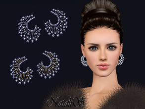 Sims 3 — NataliS TS3 Winter crystals earrings FT-FA by Natalis — Stunning jewelry for the winter holidays. Winter