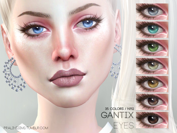 Sims 4 — Gantix Eyes N112 by Pralinesims — Eyes in 35 colors