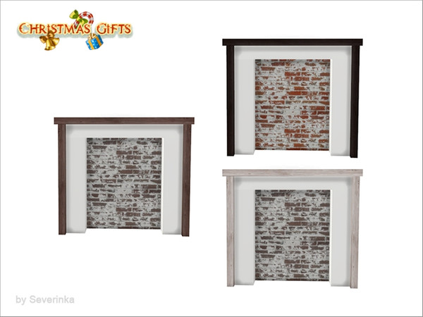 Sims 4 — [Christmas Bedroom] - decorative fireplace by Severinka_ — Decorative fireplace From the set of 'Christmas