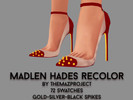 Sims 4 — Madlen Hades Recolor - mesh needed by TheMazProject — Madlen Hades Recolor 72 swatches Silver-Gold-Black spikes