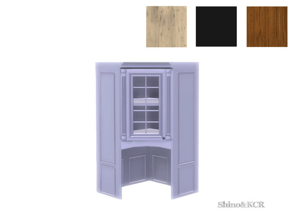 Sims 4 — Kitchen French Country - Cabinet Corner by ShinoKCR — Kitchenfurniture in French Country Style. Find it in