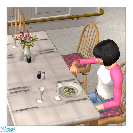 Sims 2 — The Spread Necessary PBlue by DOT — The Spread Necessary PBlue. JRon Summer Spread. Table clutter. Sims2 by DOT