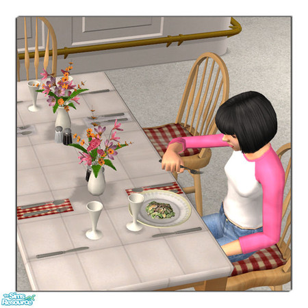 Sims 2 — The Spread Flowers MESH by DOT — The Spread Flowers MESH. JRon Summer Spread. Table clutter. Sims2 by DOT of The