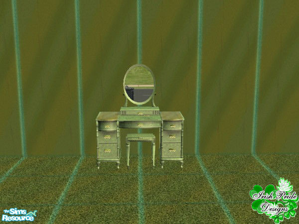 Sims 2 — Greek Green Bedroom - Vanity by Irish Pride — This vanity will make that special someone happy while giving