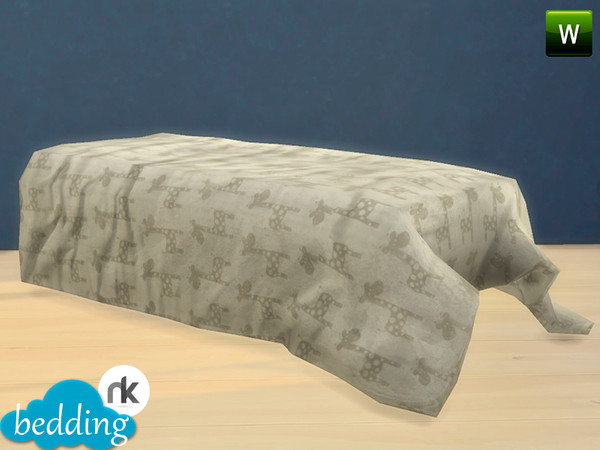 Sims 4 — Nikadema Clouds Bedding by nikadema — A small bedding with three recolors available *you may need bb.moveobjects
