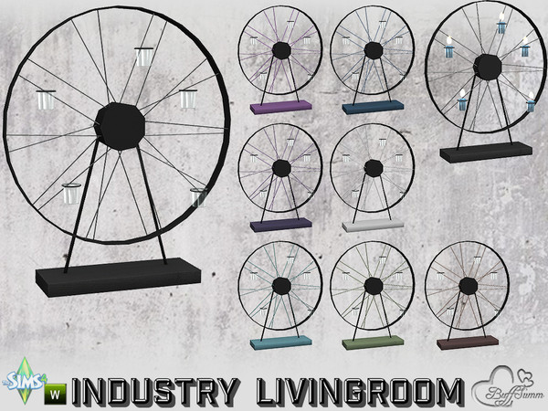 Sims 4 — Livingroom Industry Ferris Wheel for Candles by BuffSumm — Part of the *Industry Series*