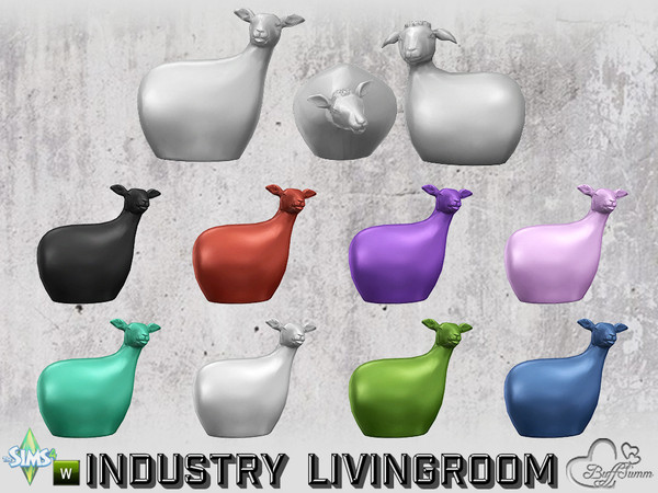 Sims 4 — Livingroom Industry Deco Sheep v1 by BuffSumm — Part of the *Industry Series*