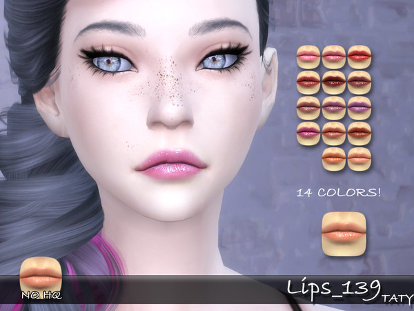 Sims 4 — [Ts4]Taty_Lips_139 by tatygagg — - Female - Human, Alien - Teen to Elder - Hq Compatible