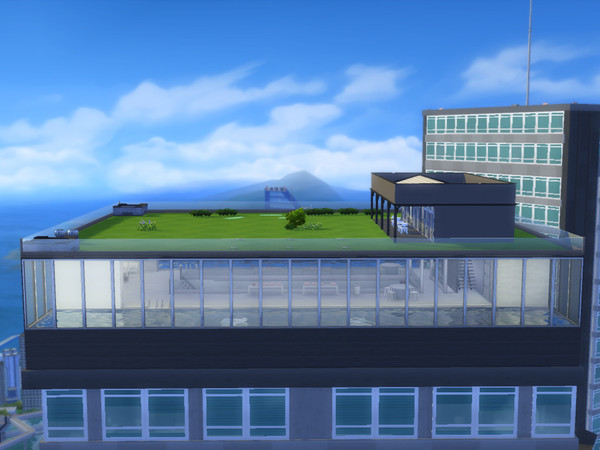Sims 4 — Perfect Penthouse Spa by caiocesarcms — A perfect penthouse spa, with yoga classes, sauna, green roof, 2 public
