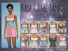 Sims 4 — Base Game Tank Recolors by dagruneir — 10 tumblr inspired recolours of the base game spaghetti strap tank top