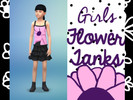 Sims 4 — Girls Flower Tanks by SuperSimsGurl — These are flower tanks for girls only. Included are 9 different colored