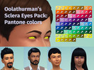 Sims 4 — Sclera Eyes with Pantone Colors by oolathurman — Sims 4 Sclera eyes with Pantone Colors. - 77 colors from