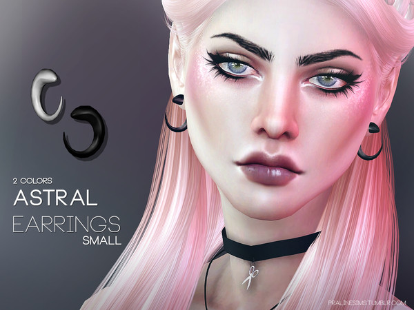Sims 4 — Astral Earrings S by Pralinesims — Earrings in 2 colors