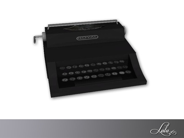 Sims 4 — Lincoln Office Decor Typewriter by Lulu265 — Part of the Lincoln Office Set 