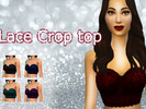 Sims 4 — Lace_croptop_1002 by sofiamalibugr — This lace crop top is very stylish and in fashion. Your female sims are