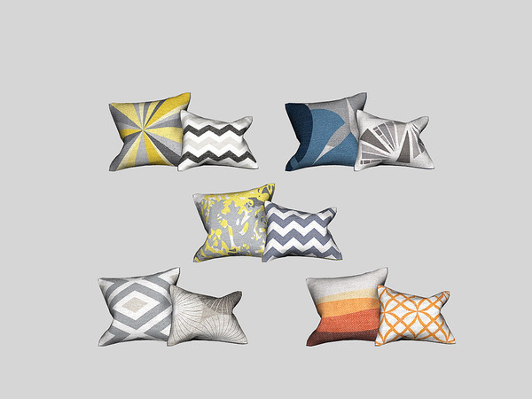 Sims 4 — Bedroom Minh - Pillow L by ung999 — Bedroom Minh - Pillow Left Color Options : 5 Located at : Decor / clutter
