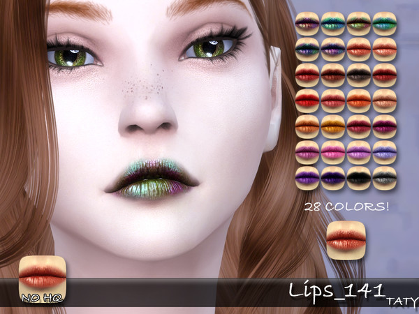 Sims 4 — [Ts4]Taty_Lips_141 by tatygagg — - Female - Human, Alien - Teen to Elder - Hq Compatible