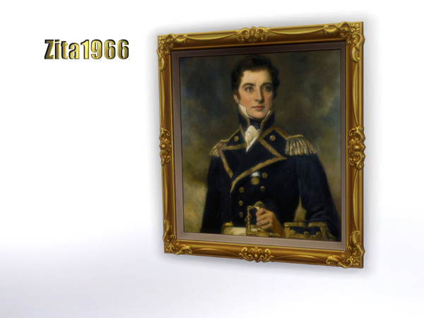 Sims 4 — Royal Painting 4 by ZitaRossouw2 — Maxis Match recolor Base game item Stand alone - other color swatches removed