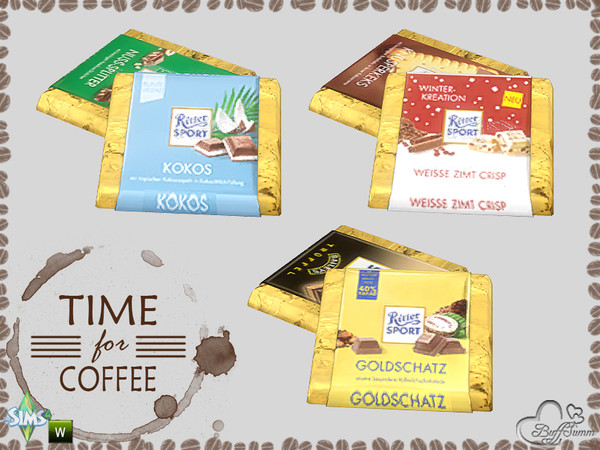 Sims 4 — Time for Coffee Chocolate by BuffSumm — Part of the *Time for Coffee Deco Set*