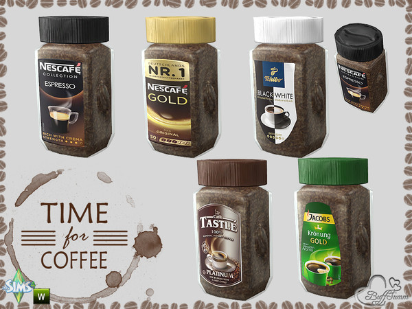 Sims 4 — Time for Coffee Instant Coffee by BuffSumm — Part of the *Time for Coffee Deco Set*