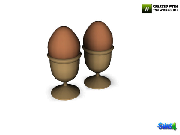 Sims 4 — kardofe_Breakfast nook_Boiled eggs by kardofe — Two eggs cooked in their cups, only decorative 