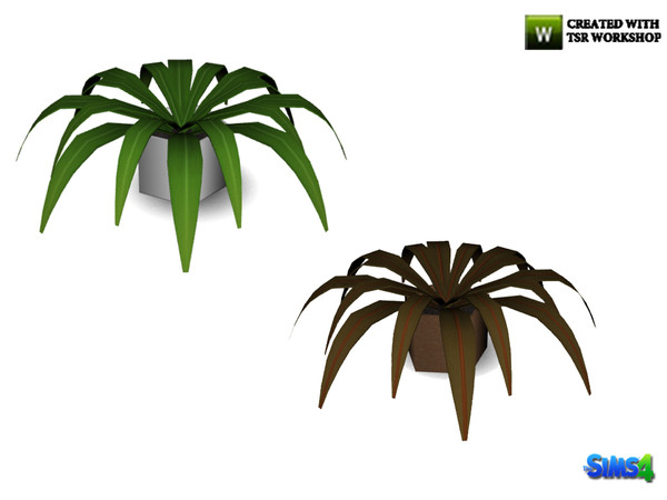 Sims 4 — kardofe_Breakfast nook_Plant by kardofe — Plant in pot, in two different options