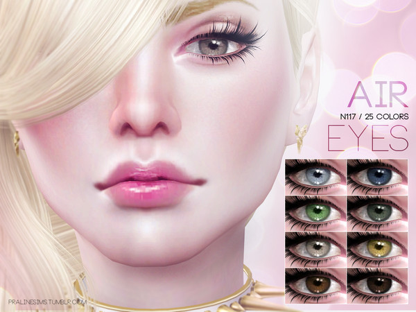 Sims 4 — Air Eyes N117 by Pralinesims — Eyes in 25 colors