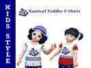 Sims 4 — Nautical Toddler T-Shirt by Kids_Style_Creations — Nautical Toddler T-Shirt TS4 Game Base