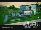 Sims 4 — PalmCastle Modern House by sleepy-ouji — This is a simple modern house for a sim and their lover. The climate