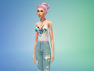 Sims 4 — Suicide Squad tank by caligirlsparkle — suicide squad crop tank