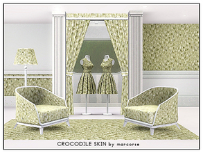 Sims 3 — Crocodle Skin_marcorse by marcorse — Leather pattern: simulated crocodile skin