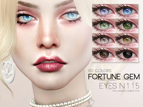 Sims 4 — Fortune Gem Eyes 115 by Pralinesims — Eyes in 60 colors