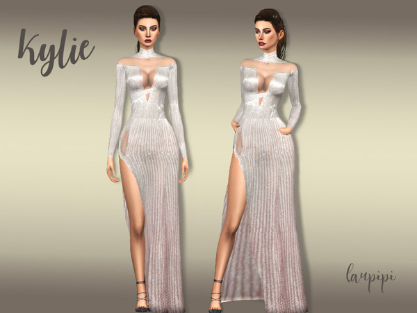 Sims 4 — Kylie by laupipi2 — Hi guys! Golden Globes dresses uploads has just started with this dress that Kylie Jenner