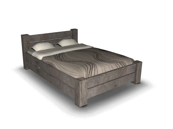 Sims 4 — Paul Bedroom Bed by Angela — Paul Bedroom Bed. Made out of Reclaimed wood. 
