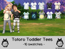 Sims 4 — Totoro Toddler Tees by Schlumpfina90 — Totoro Toddler Tees 10 swatches EA recolor I hope you like it :)