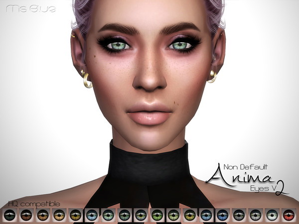Sims 4 — Anima Eyes V2 HQ Non Default by Ms_Blue — - Updated and improved - 18 colors - All ages and genders - Standalone