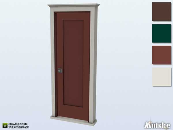 Sims 4 — Queen Anne Door Privat 1x1 by Mutske — This door is part of the Queen Anne Constructionset. Made by Mutske. 