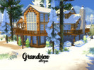 Sims 4 — Grandview by atlsznm — A huge log house which is the best for holidays. (For 6 sims) It has 3 floors. 1st floor